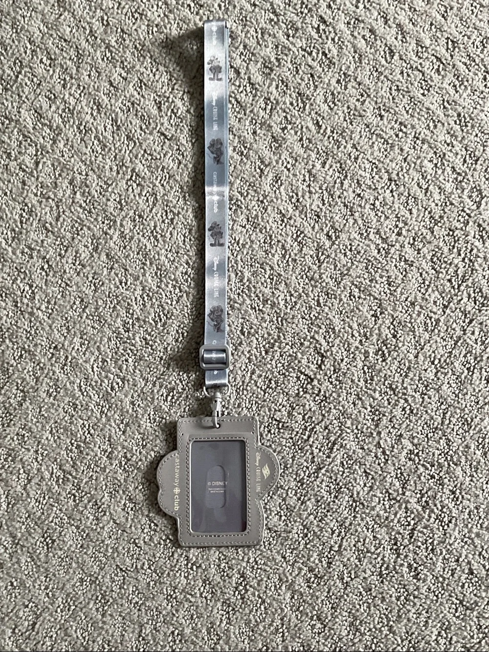 Disney Teal and Cream Minnie Mouse Lanyard ID Holder
